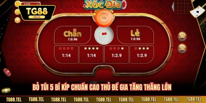 Bí Kíp Chơi Xóc Đĩa TG88 Chuẩn Cao Thủ Cho Tân Binh 4 Bỏ túi 5 bí kíp chuẩn cao thủ để gia tăng thăng lớn